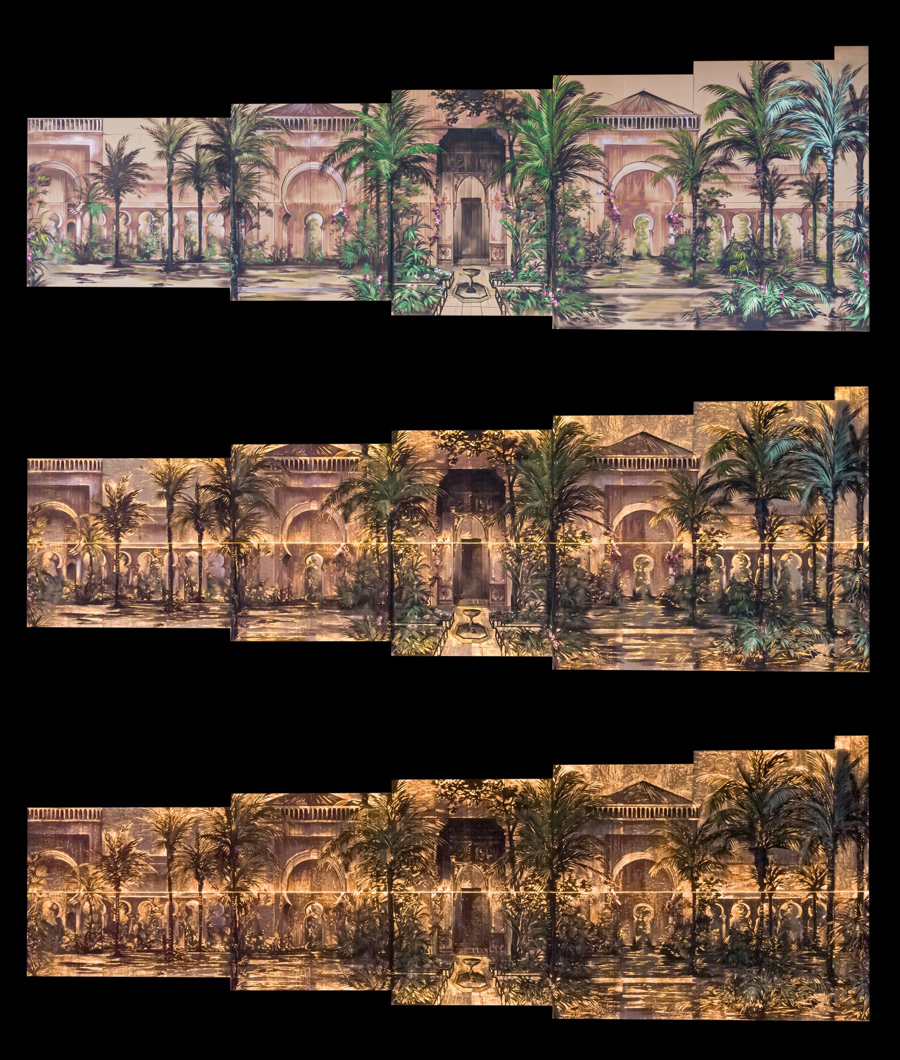 Garden of Light illuminated art wall